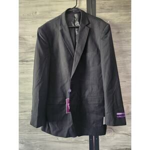 Vinci Men’s 46L Black Super 150's 3 Button Notch Lapel Blazer Nwt!